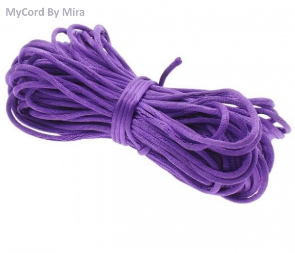 Satinband Durchmesser 3mm, Farbe LILA